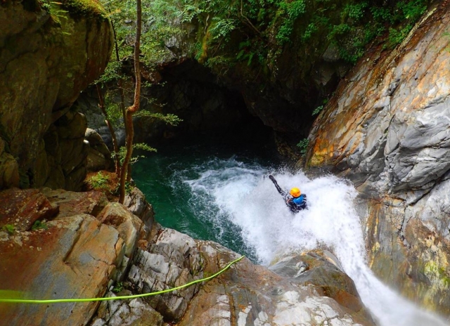  Water slide in the ravine